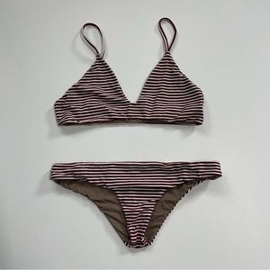 ACACIA SWIMWEAR Stripe Bikini, Small